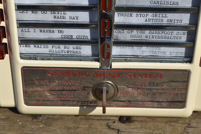 ウェルカムスペースSET Vintage Seeburg Music System Coin Op Wall-O-Matic Wall Juke