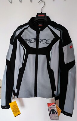 neue Damen Motorrad Jacke Spidi Tronik Net, gray, G. L