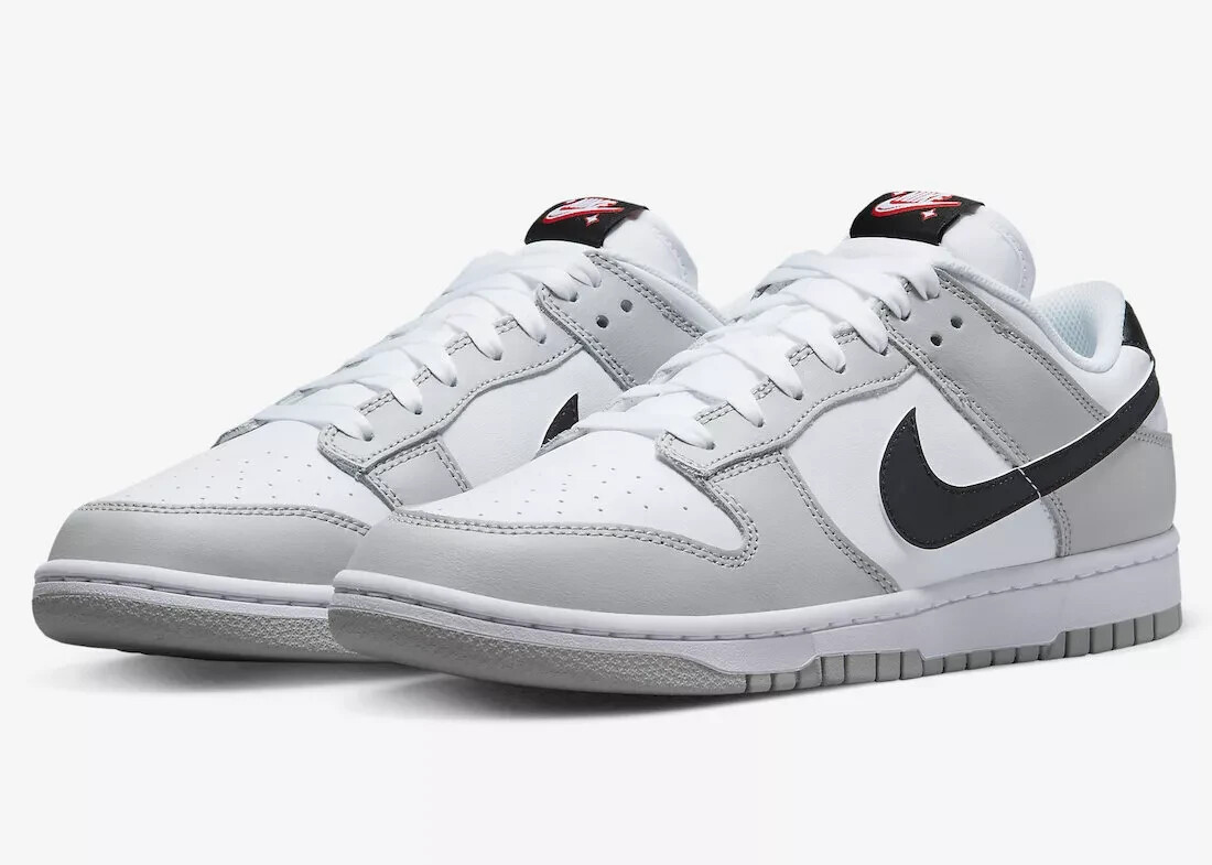 Nike Dunk Low SE Lottery Grey Fog / Light Crimson DR9654-001 Men's