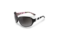 Mossy Oak Rack Black Pink Logo Sunglasses - Smoke Lens