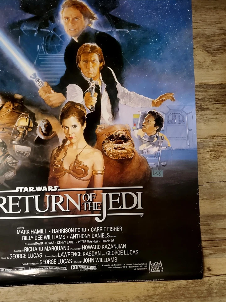 Star Wars Return of the Jedi 1983 USA One Sheet Poster Style B 1995 ZigZag Reiss - Image 3 of 4