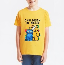 New Kids Boys Girls Children In Need 2025 T-Shirt Childrens Spotty Pudsey Tee