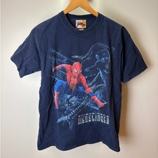 Spider-Man 2 Vintage Y2K Webslinger Marvel Movie T Shirt Size Youth XL/ Men's S