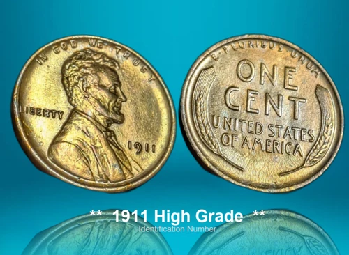 1911P Lincoln Cent Gem BU Blazing Red Superb PQQ++ Choice Pristine