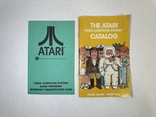 Vintage Atari 2600 Video Computer System Catalog 1979  warranty card