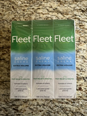 #ad Fleet Laxative Saline Enema 7.8 Fl Oz Pack of 6 $25.00