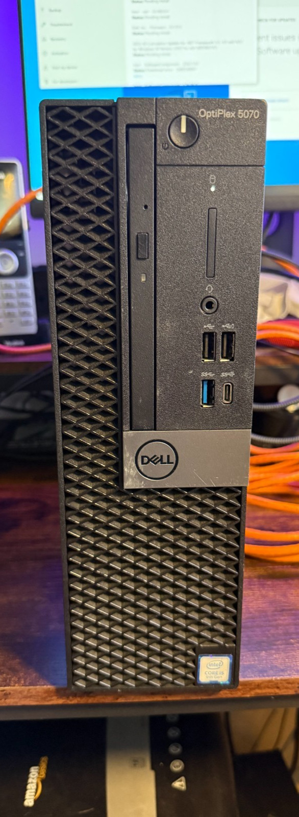Dell OptiPlex 5070, SFF, Intel i5-9500, 16GB, 500GB SSD NVMe, UHD 630 GFX WIN 11