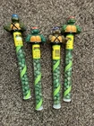 Vtg 1990 TMNT Candy Jelly Beans Container Figure Set 4x Ninja Turtles