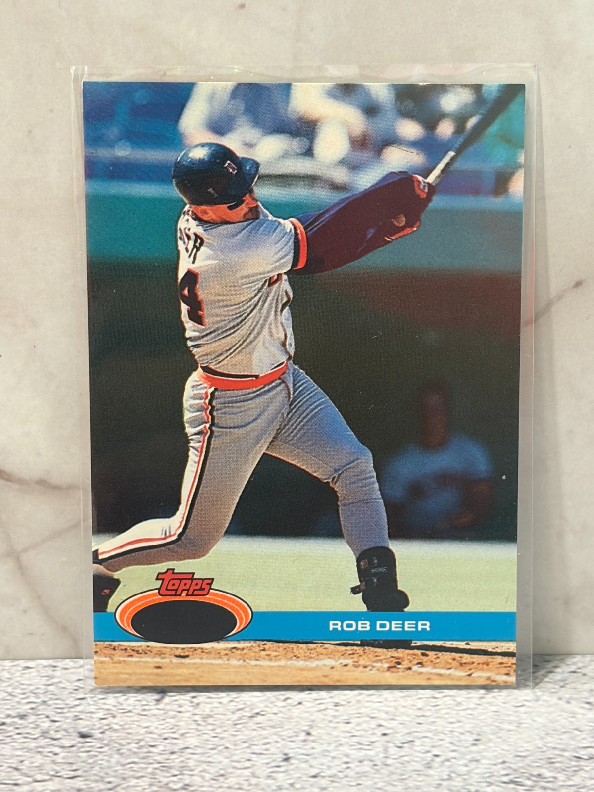 1991 Stadium Club (missing foil on front) #539 Rob Deer