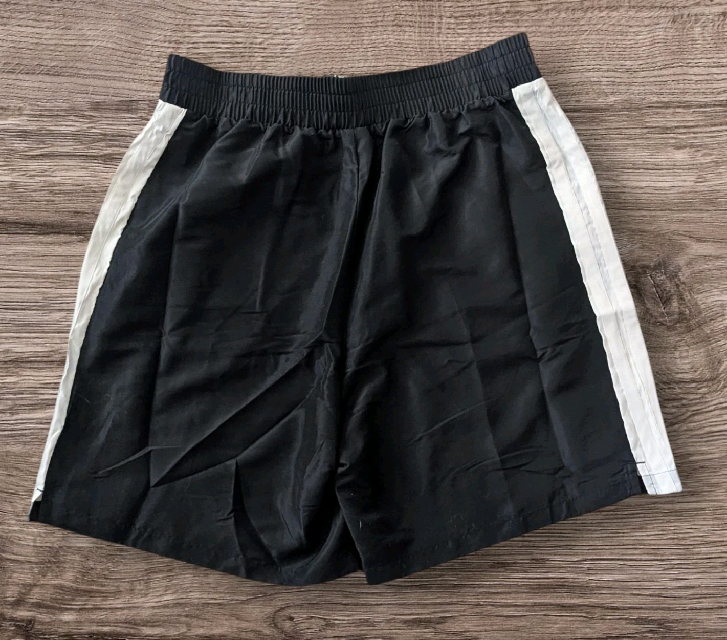 ADIDAS Woven Training Retro Shorts Black /White Stripe  7" Inseam Mens Sz XL NWT thumbnail 2