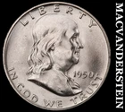 1950-D Silver Franklin Half Dollar - FBL - Choice Gem Brilliant Unc++++  #J9991