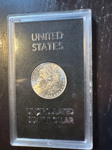 1884-O Morgan Silver Dollar BU Uncirculated - GSA Treasury Hard Case Holder