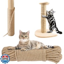 Rope for Cat Scratching Post - BARPOT 1/4 inch Natural Hemp Ropes for Scratch
