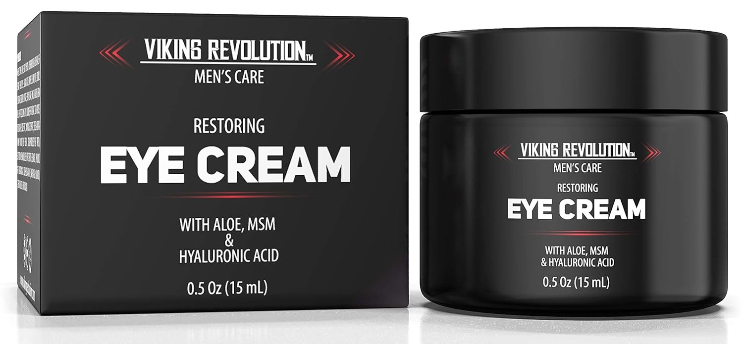 Viking Revolution Men's Eye Cream - Natural Anti-Aging, 0.5 Fl Oz (Pack of 1)