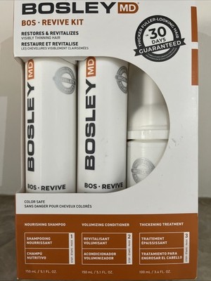 Bosley MD BOSRevive Color safe  Kit- Restores And Revitalizes Hair-30 day kit