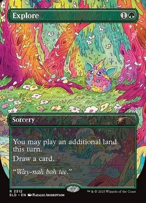 MTG Secret Lair X Furby: Doo-Ay Noo-Lah CONFETTI FOIL Edition