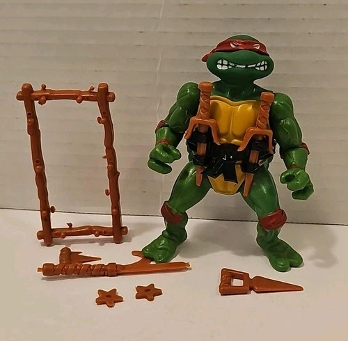 Vtg 1988 TMNT RAPHAEL 100% COMPLETE SOFT HEAD Made In MACAO RARE Ninja Turtles