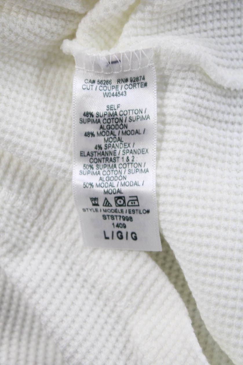 Splendid Women Basic Button-Up White Long Sleeve … - image 4