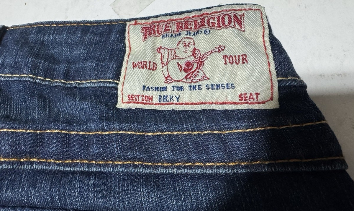 NEW True Religion Jeans Women US 24x 34 Becky Lowrise Bootcut
