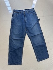 Vtg Calvin Klein Carpenter Jeans Worker Y2K Baggy Skate 36x32 NWT Blue