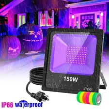 150W LED UV Black Light Xmas Halloween Decor Glow Party DJ Club Stage Lighting