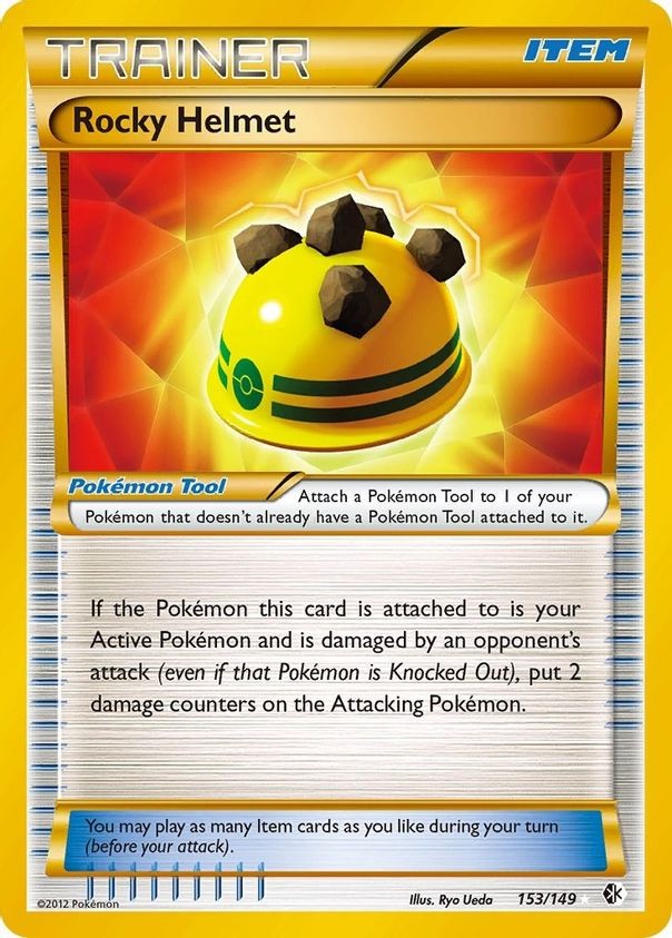 Rocky Helmet - 153/149 - Pokemon Boundaries Crossed Black White Secret Rare NM