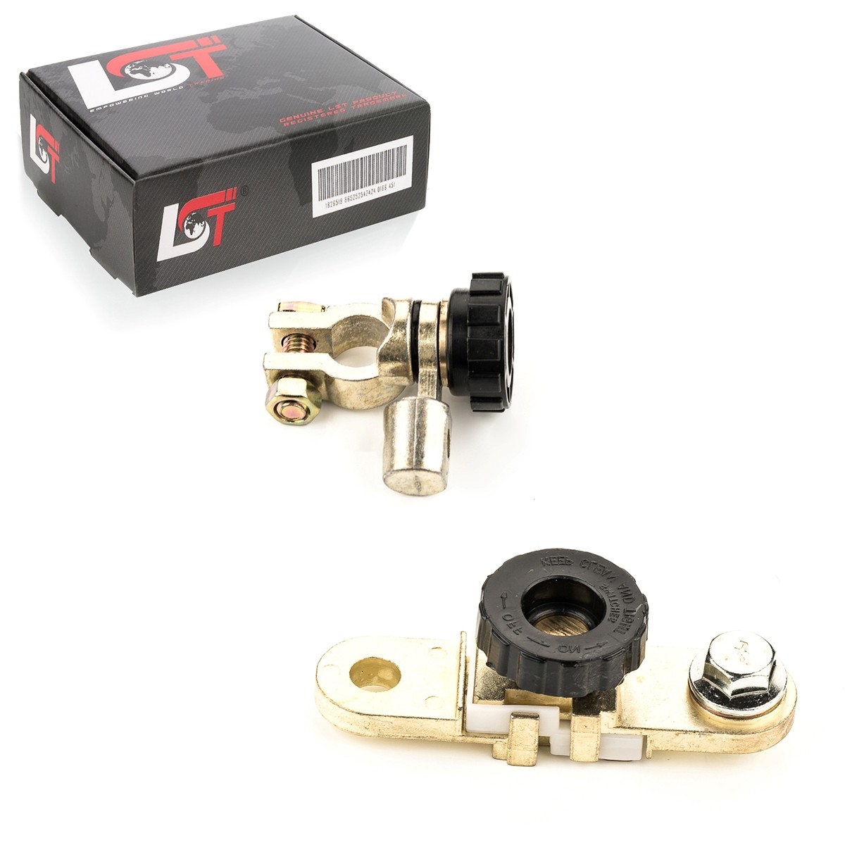 2x Car Battery Disconnect Isolator with Round Knob Black for JEEP