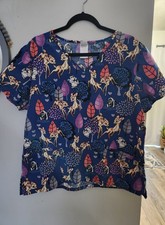 Disney Scrub Top - Bambi  Thumper Nurse MA CNA Healthcare Women Large