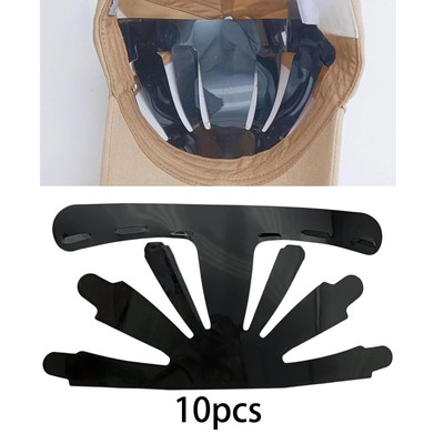 10 Stück Baseball Cap Crown Inserts Shaper Anti -Deformation zur Anzeige