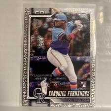 Yanquiel Fernandez 2026 Topps MLB Series 1 AZ Spring Training #116 Rockies