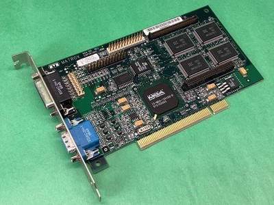 MATROX 644-00 Rev A MYSTIQUE PCI VIDEO CARD IS-MGA-1064SG-D - UNTESTED