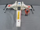 Star Wars X-WING FIGHTER Complete WORKING LIGHT w/ Pilot Luke 1978 Vintage