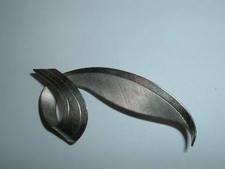Silver Leaf Swirl Hair Clip NWT