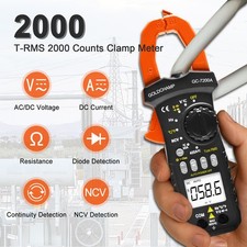 BTMETER True-RMS Stromzange,Strommessgerät DC/AC …