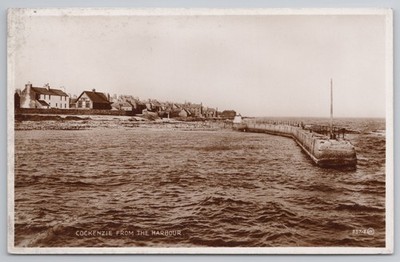 RPPC Cockenzie aus dem Hafen East Lothian Valentine Vintage Topographie