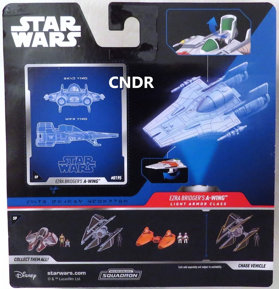 Star Wars Micro Galaxy Squadron *RARE CHASE* Ezra Bridger's A-Wing 1/10000 Ser 9 - Image 4 of 4