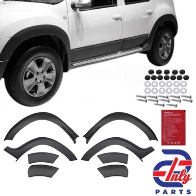 Protector de paso de rueda 8 piezas guardabarros ensanchamiento ABS para Dacia Duster (2010-2017)