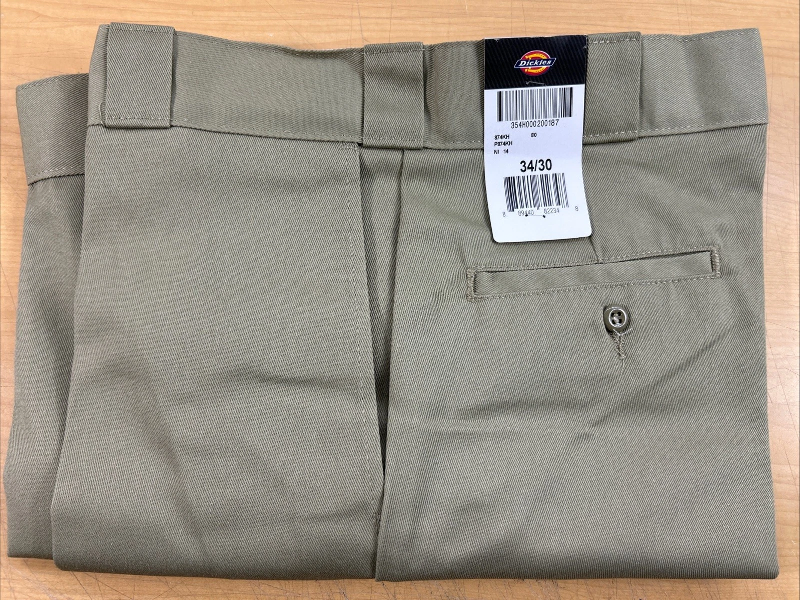Dickies 34/30 Men's Work Pants Flex 874 Original Fit Stretch Tapered Leg (6362)
