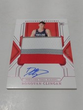 2024-25 NATIONAL TREASURES JUMBO PATCH JERSEY AUTO RC #104 DONOVAN CLINGAN /25