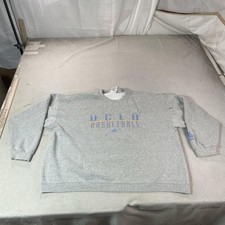Vintage UCLA Bruins Sweatshirt Mens 2XL Gray NCAA Basketball Adidas Team 90s