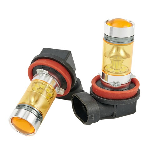 Set 2x Driving Bright 2323 Light Tail Lamp Fog Dc Pair H11 Led H8 100w Bulbs - Picture 9 of 15