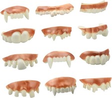 Marrywindix 12 Pieces Gnarly Teeth Gag Ugly Fake Vampire Denture...