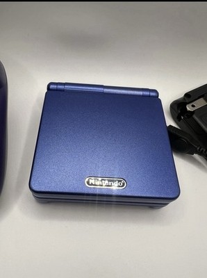 Cobalt Nintendo Gameboy Advance Sp With 6 Games And Charger