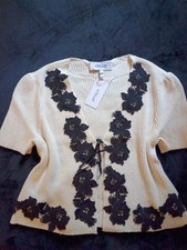 Derek Lam 10 Crosby Ribbed Knit Cardigan Swea...