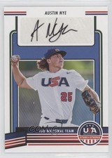 2023 Panini USA Baseball Stars & Stripes Austin Nye (Black Ink) Auto tj1