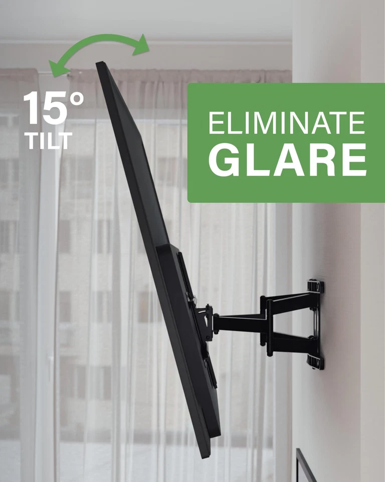 Full Motion TV Mount for 42"-90" TVs - Swivel, Tilt, Easy Install - OLF22 - Image 4 of 4