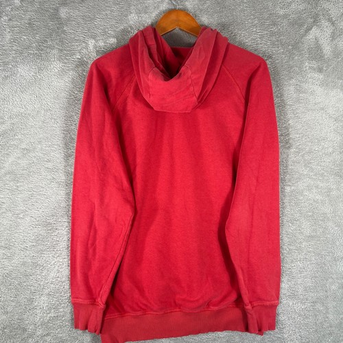 Gymshark Hoodie Men's Medium Red Pullover Sweatshirt Activewear Gym Training - Picture 2 of 8