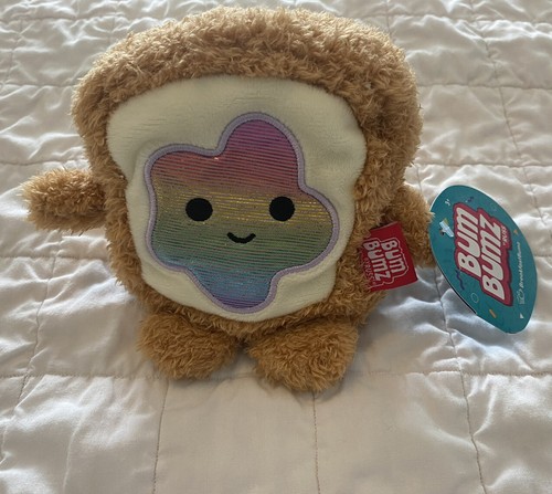 New BumBumz by Russ TIMOTHY 5in Bean Bag Plush 5” Toast - 第 1/2 張圖片