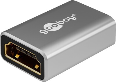 Goobay -Plus- HDMI-Kupplung - Adapter - 8K - UHD - 3D - HDR - HEC - CEC - eARC