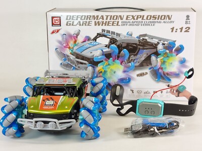 4WD Off Road RC Monstertruck EXPLODE WHEELS Gestenuhr Steuerung Wasserdicht